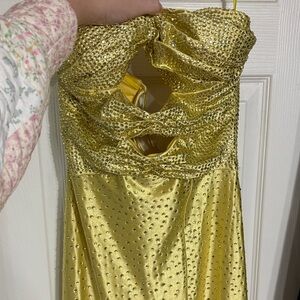 Elegant Yellow Prom Dress